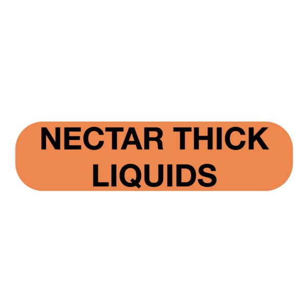Nectar Thick Liquids Label 5/16 x 1-1/4"
